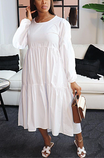 Casual Sexy Simplee Long Sleeve Long Dress Q723