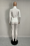 Casual Sporty Long Sleeve Spliced Long Pants Sets GLS1063