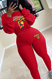 Casual Sporty Long Sleeve Round Neck Long Pants Sets TK6132