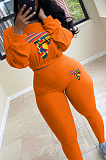 Casual Sporty Long Sleeve Round Neck Long Pants Sets TK6132