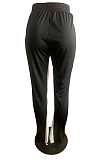 Sporty Contrast Binding Knotted Strap Long Tapered Pants AFY701