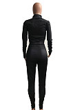 Simplee Spliced Fashion Sexy Long Sleeve Two-Piece LIN5003
