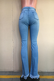 Tassel Hem Ripped High Waist Jeans ORY5178