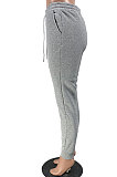 Womenswear Fashion Sport Jog Pure Color Casual Pants W8349