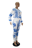 Casual Simplee Dollar Graphic Long Sleeve Round Neck Long Pants Sets SDD9050