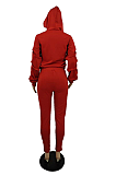 Casual Sporty Letter Long Sleeve Hoodie Long Pants Sets TD5011