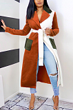 Casual Simplee Long Sleeve Lapel Neck Coats SN390046