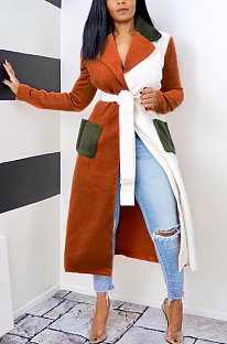 Casual Simplee Long Sleeve Lapel Neck Coats SN390046