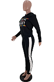 Casual Polyester Letter Long Sleeve Hoodie Long Pants Sets SXS6012