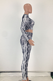 Casual Sexy Long Sleeve Round Neck Long Pants Sets ZZS8311