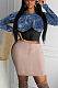 Casual Polyester Long Sleeve Round Neck Spliced Tee Top YFS3628