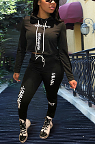 Casual Sporty Long Sleeve Hoodie Long Pants Sets ZZS8334