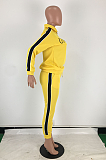 Casual Sporty Long Sleeve Stand Collar Long Pants Sets ZZS8315