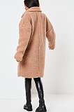 Casual Simplee Tweed Long Sleeve Lapel Neck Coats YS458