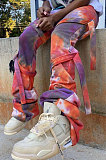 Fashion Casual Joker Tie Dye Bind Long Pants YLY188
