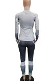Womenswear Color Matching Casual Sport Two-Piece CX237
