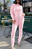 Casual Simplee Long Sleeve Round Neck Long Pants Sets BLE2214