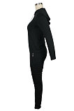 Sporty Simplee Long Sleeve Hoodie Sweat Pants Sets QQM4106