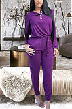 Casual Simplee Long Sleeve Round Neck Button Front Waist Tie Casual Jumpsuit YS466