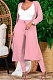 Long Coat Pure Color Two-Piece Does Not Contain White Vest DY6637