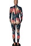 Autumn Winter Womenswear Colorful Christmas Printing Bind Personality Cultivate One's Morality Jumpsuits DY6636
