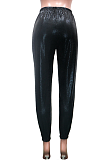 Street Style Casual Pu Leather Mid Waist Capris Pants SN2057