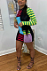Street Style Striped Long Sleeve Round Neck Contrast Binding Mini Dress GLS8111