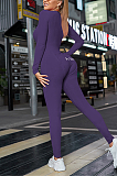 Utility Sleepwear Long Sleeve Deep V Neck Buttoned Embroidered Bodycon Jumpsuit Q759
