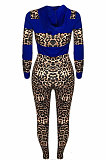 Fashion Womenswear Multi Leopard Spliced Printing Two-Piece TL6460