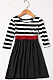 Striped Patchwork Mother-Daughter Dress QZZ8656--2