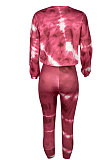 Sexy Long Sleeve Printing Tie Dye Two-Piece TL6508