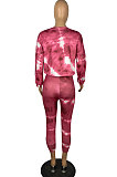 Sexy Long Sleeve Printing Tie Dye Two-Piece TL6508