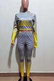 Fashion Casual Gradient Stripe Sport Yoga Suits Sets W8356