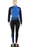 Womenswear Pure Color Spliced Fashion Casual Sport Two-Piece YMM9044