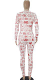 Womenswear New Year Christmas Pattern Printing Long Pants At Home Bodycon Jumpsuits SDD9468