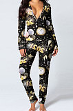 Womenswear New Year Pattern Printing At Home Fart Fart Trousers Jumpsuits SDD9474