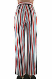 Street Casual Stripe Mid Waist Wide-Legged Pants ZNN8041