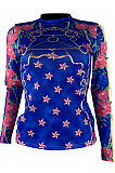 Womenswear Positioning Print Sky Star Long Sleeve T Shirts SYY8015