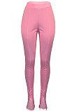 Fashion Sexy Open Fork Pure Color Casual Pants SYY8029