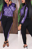 Womenswear Autumn Winter Fashion Sexy Sequins Casual Two-Piece QQ5148
