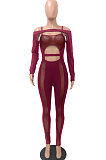 Club Suits Sexy Hollow Out Mid Waist Jumpsuits FMM1135