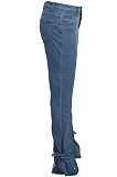 Sexy Fashion Joker Slim-Fitting Bell-Bottom Jeans With Straps At The Bottom SMR2396