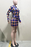 Fashion Casual Sets Long Sleeve Cardigan Short Skirt Two-Piece D68200