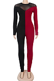 Sexy Zipper Perspective Joining Together Night Culb Jumpsuits K258