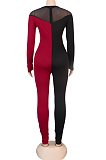 Sexy Zipper Perspective Joining Together Night Culb Jumpsuits K258
