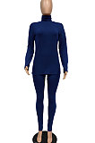 Autumn Winter Women Casual Fashion Long Sleeve High Neck Long Pants At Home Two-Piece WMZ2605