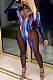 Colorful Sexy Net Yarn Joining Together Jumpsuits DN8570