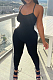Black Fashoin Sexy Long Tight Backless Bind Sling Jumpsuits JLX3777