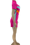 Gray Spring And Summer Euramerican Women Sport Spliced Shorts Jumpsuits DN8087
