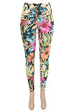 Coconut Trees Autumn Winter Printing Trendy Bottoming  Casual Long Pants AD1107
